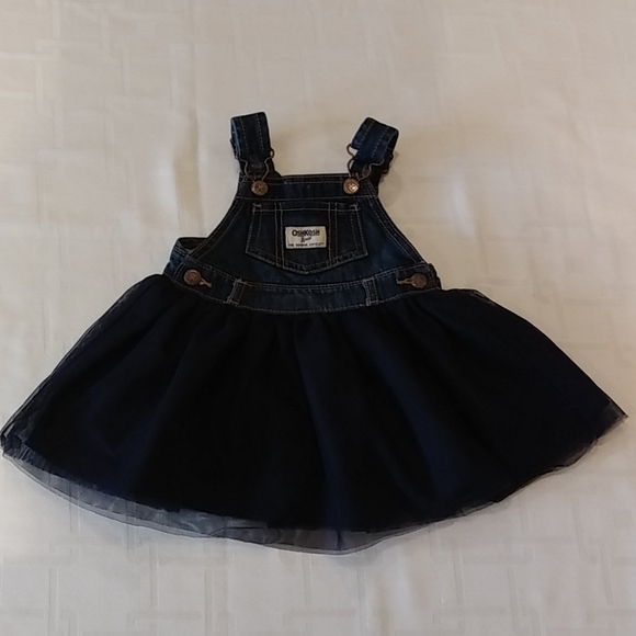 OshKosh B’gosh Blue Jean Overalls Tutu - Picture 1 of 7